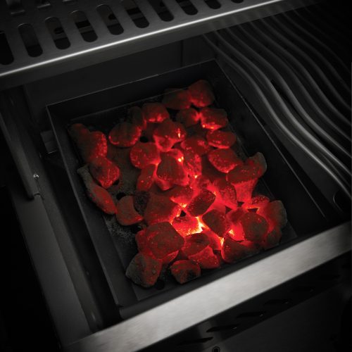 Smoker tray in use